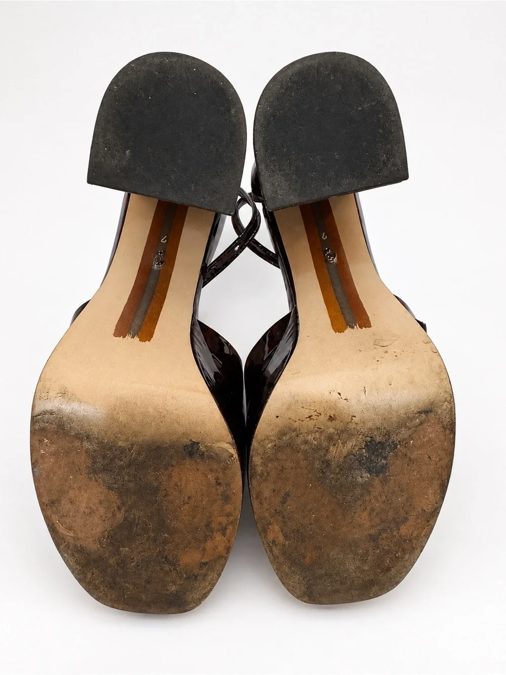 Sam Edelman Kori Tortoiseshell Patent Platform Heels Size 7
